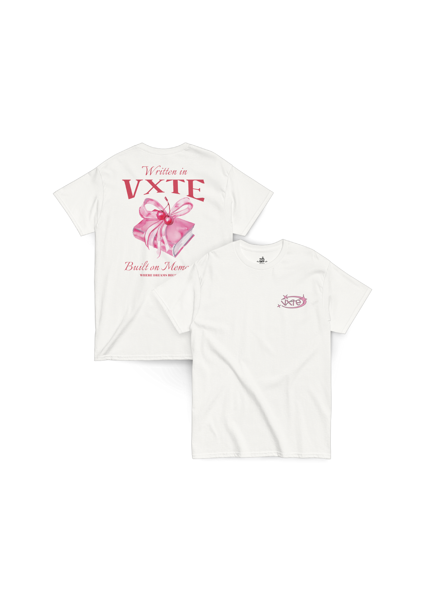 Written in VXTE Pink Tee