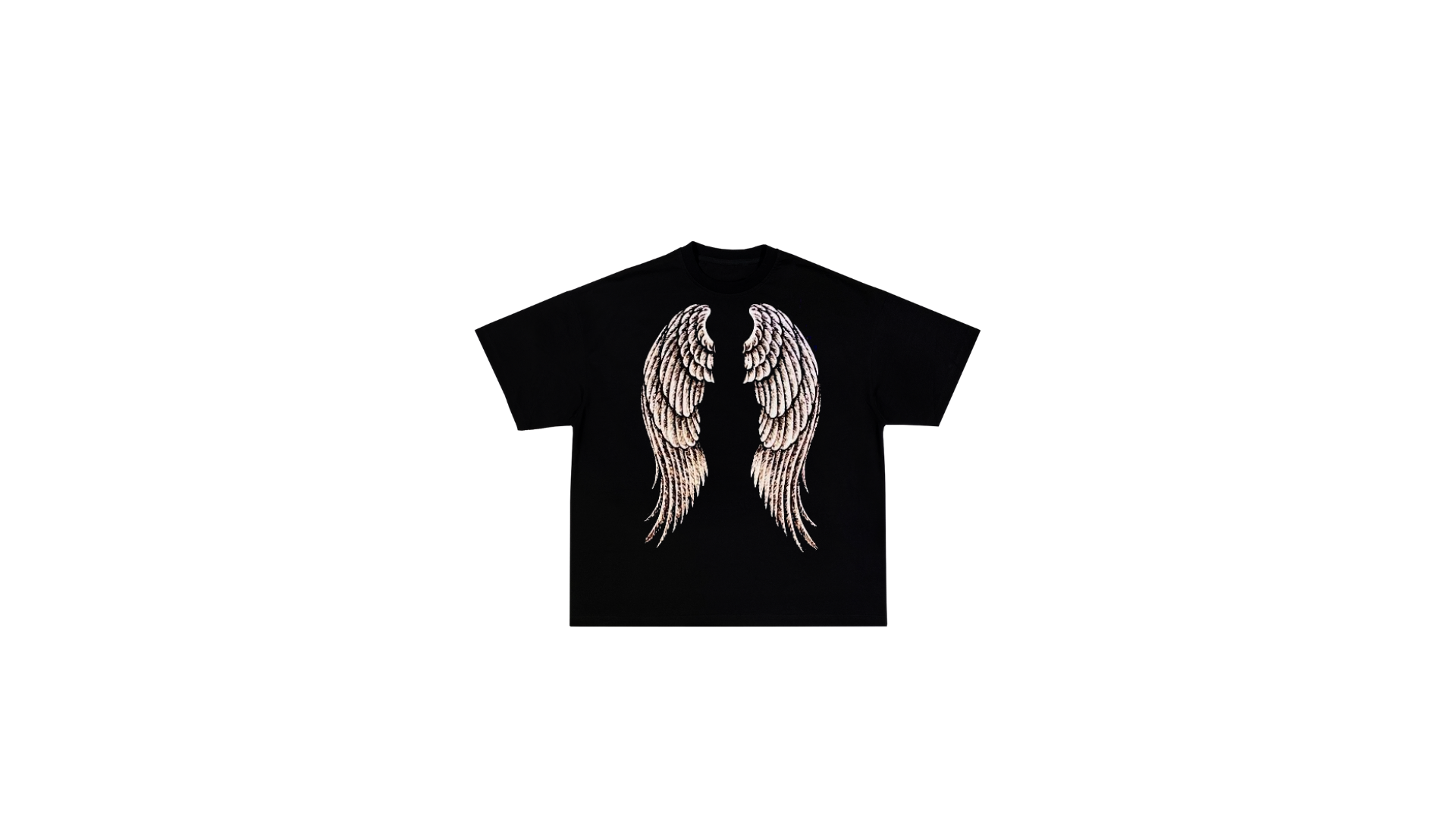 Black T-shirt wings y2k